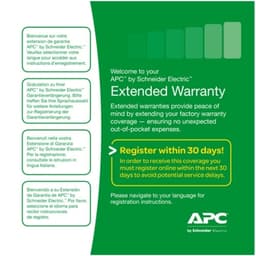APC Extended Warranty - Extended service agreement - parts (for 3 kVA UPS) - 1 year - shipment - response time: NBD - for P/N: SRV3KA, SRV3KA-TW, SRV3KIL, SRV3KI-TW, SRV3KRI, SRV3KRILRK, SRV3KRIRK, SRV72RLBP-9A