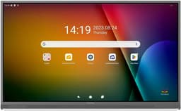 ViewSonic ViewBoard IFP8652-2F - 86" Diagonal Class (85.6" viewable) - IFP52-2F Series LED-backlit LCD display - interactive - with touchscreen (multi touch) / 8-microphone array - 4K UHD (2160p) 3840 x 2160 - Direct LED