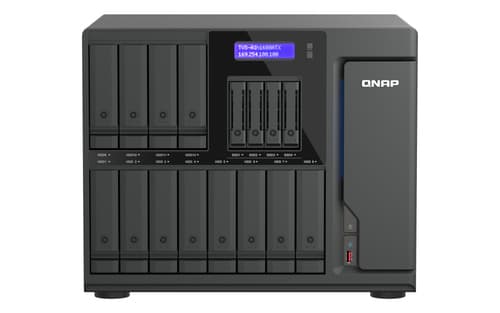 16-Bay QuTS hero NAS 12 x 3.5" SATA+4