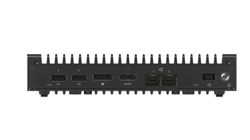 Lenovo ThinkEdge SE10 12NH - USFF Atom x6214RE / up to 1.4 GHz - RAM 4 GB - SSD - eMMC 64 GB - eMMC 5.1, SSD 256 GB - UHD Graphics - Gigabit Ethernet, 2.5 Gigabit Ethernet - Win 10 IoT Enterprise 2021 LTSC - monitor: none - black - Lenovo TopSeller