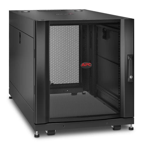 APC NetShelter SX - Rack cabinet - black - 12U - 19" - TAA Compliant - for P/N: SURT48RMXLBP — view 4