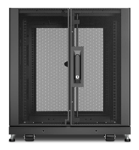 APC NetShelter SX - Rack cabinet - black - 12U - 19" - TAA Compliant - for P/N: SURT48RMXLBP — view 3