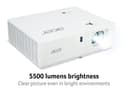 Acer PL6510 - DLP projector - laser diode - 3D - 5500 ANSI lumens - Full HD (1920 x 1080) - 16:9 - 1080p - LAN thumbnail 4