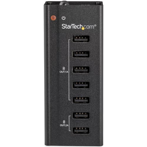 StarTech.com 7 Port USB Charging Station with 5x 1A Ports and 2x 2A Ports — view 6