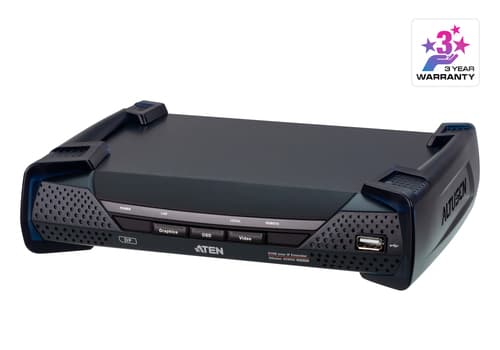 ALTUSEN KE9950R 4K DisplayPort Single Display KVM over IP Receiver - KVM / audio / serial / USB extender - receiver - USB - for P/N: CS1144DP4UN