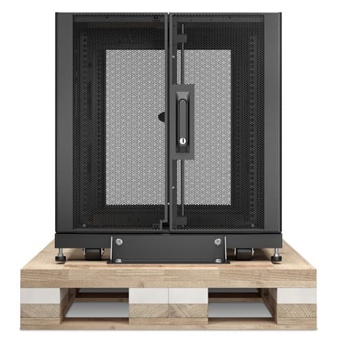 APC NetShelter SX - Rack cabinet - black - 12U - 19" - TAA Compliant - for P/N: SURT48RMXLBP — view 4