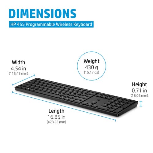 HP 455 PROGRAMMABLE WL KBD (BULK 12) — view 5