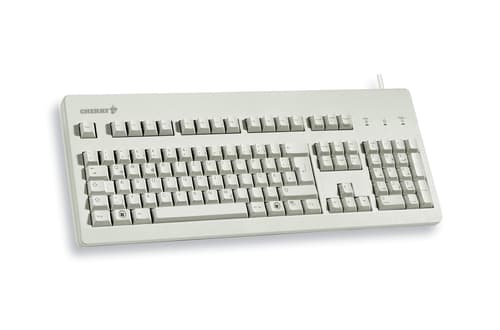 CHERRY G80-3000 - Keyboard - PS/2, USB - US - light grey — view 3