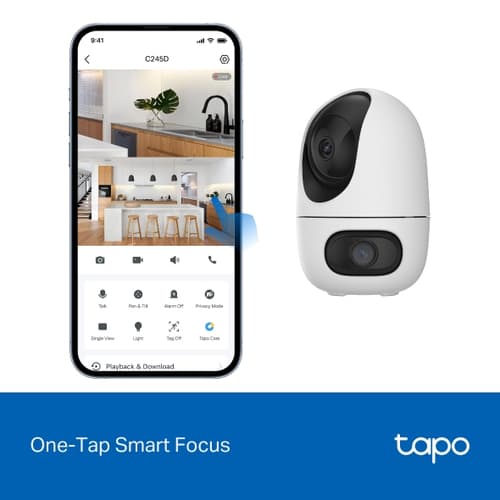 Dual Lens Pan/Tilt Security Camera — view 9