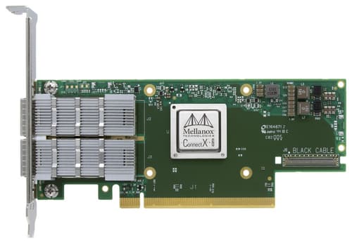 Mellanox ConnectX-6 HDR100 IB Single-port x16 PCIe 3.0 HCA - Network adapter - PCIe 3.0 x16 - 100Gb Ethernet / 100Gb Infiniband QSFP28 x 1 - for ThinkAgile VX2330 Appliance, VX3330 Appliance, VX3530-G Appliance, VX7330-N Appliance