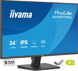 iiyama X2497HSU-B1 24" IPS LCD with 4-si