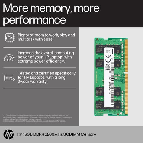 HP 16GB (1X16GB) DDR4 3200 SODIMMMEM — view 7