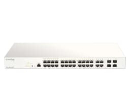 D-Link Nuclias Cloud-Managed DBS-2000-28MP - Switch - 24 x 10/100/1000 (PoE+) + 4 x combo SFP - PoE+ (370 W)