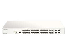 D-Link Nuclias Cloud-Managed DBS-2000-28P - Switch - 24 x 10/100/1000 (PoE+) + 4 x combo SFP - PoE+ (193 W)