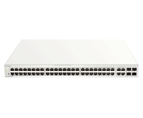 D-Link Nuclias Cloud-Managed DBS-2000-52MP - Switch - 48 x 10/100/1000 (PoE+) + 4 x combo SFP - PoE+ (370 W)