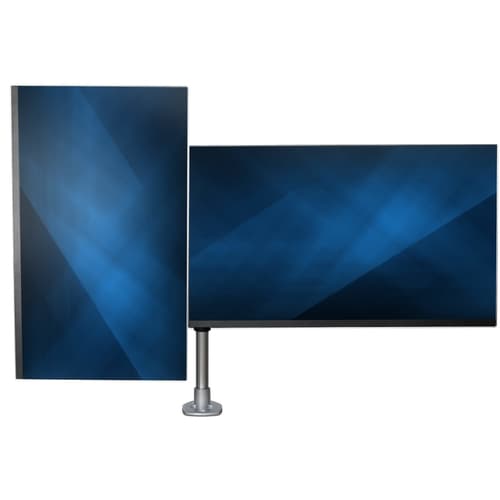 StarTech.com Desk Mount Dual Monitor Arm, Premium Articulating Monitor Arm, up to 27" VESA Mount Displays, Height Adjustable Monitor Mount, Rotating/Swivel/Tilt, Desk Clamp/Grommet, Silver — view 12