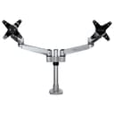 StarTech.com Desk Mount Dual Monitor Arm, Premium Articulating Monitor Arm, up to 27" VESA Mount Displays, Height Adjustable Monitor Mount, Rotating/Swivel/Tilt, Desk Clamp/Grommet, Silver thumbnail 2