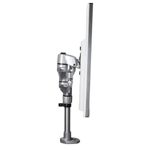 StarTech.com Desk Mount Dual Monitor Arm, Premium Articulating Monitor Arm, up to 27" VESA Mount Displays, Height Adjustable Monitor Mount, Rotating/Swivel/Tilt, Desk Clamp/Grommet, Silver — view 9