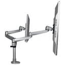 StarTech.com Desk Mount Dual Monitor Arm, Premium Articulating Monitor Arm, up to 27" VESA Mount Displays, Height Adjustable Monitor Mount, Rotating/Swivel/Tilt, Desk Clamp/Grommet, Silver thumbnail 6