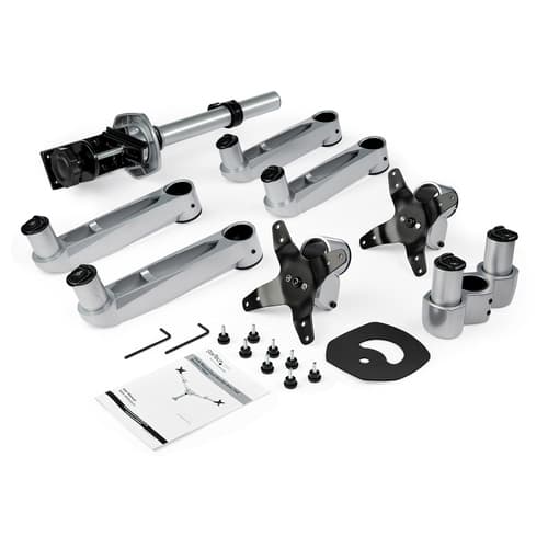 StarTech.com Desk Mount Dual Monitor Arm, Premium Articulating Monitor Arm, up to 27" VESA Mount Displays, Height Adjustable Monitor Mount, Rotating/Swivel/Tilt, Desk Clamp/Grommet, Silver — view 18