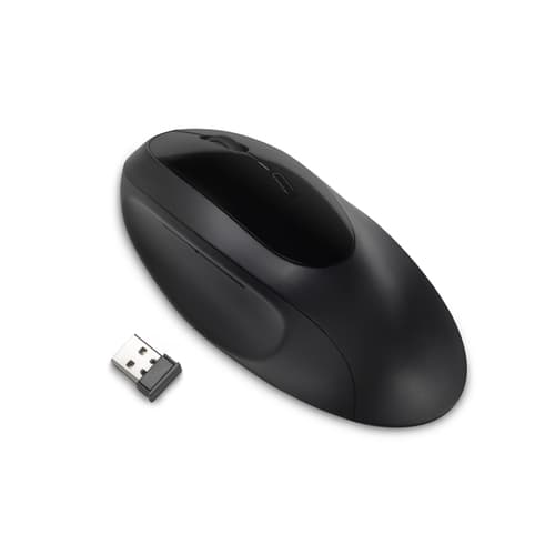Kensington Pro Fit Ergo Wireless Mouse - mouse - 2.4 GHz, Bluetooth 4.0 LE - black