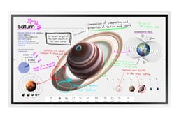 Samsung Flip Pro WM65B - 65" Diagonal Class (64.5" viewable) - WMB Series LED-backlit LCD display - education / business - with touchscreen (multi touch) - Tizen OS - 4K UHD (2160p) 3840 x 2160 - Edge LED - white grey