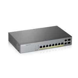 Zyxel GS1350-12HP - Switch - smart - 8 x 10/100/1000 (PoE+) + 2 x 10/100/1000 (uplink) + 2 x Gigabit SFP (uplink) - desktop, rack-mountable - PoE+ (130 W)