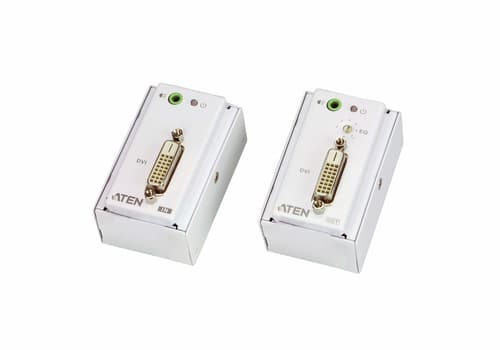 ATEN VanCryst VE607 DVI/Audio Cat 5 Extender with MK Wall Plate, Transmitter & Receiver - Video/audio extender - DVI - up to 60 m — view 1