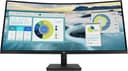 HP P34hc G4 - P-Series - LED monitor - curved - 34" - 3440 x 1440 WQHD @ 60 Hz - VA - 250 cd/m� - 3500:1 - 5 ms - HDMI, DisplayPort, USB-C - speakers - black thumbnail 2