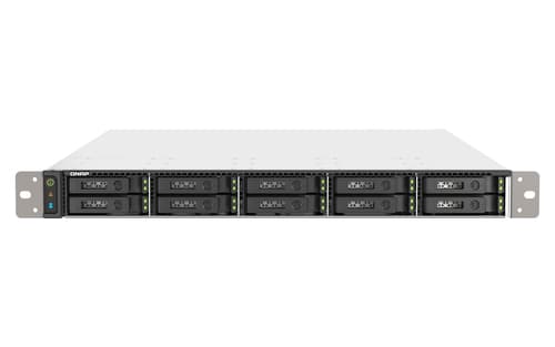 QNAP TS-h1090FU - NAS server - 10 bays - rack-mountable - SATA 6Gb/s / PCIe (NVMe) / U.2 - RAID 0, 1, 5, 6, 10, 50, JBOD, 60 - RAM 64 GB - 25 Gigabit Ethernet / 2.5 Gigabit Ethernet - iSCSI support - 1U