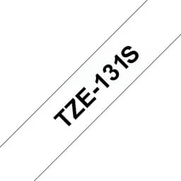 Brother TZe-131S - Black on transparent - Roll (1.2 cm x 4 m) 1 cassette(s) laminated tape - for Brother PT-D210, D600, H110, P-Touch PT-1005, 1880, D460, D610, E310