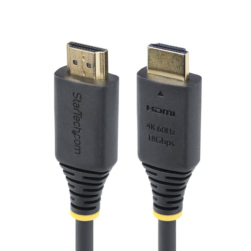 StarTech.com 4m (13ft) Premium Certified High Speed HDMI Cable, 4K60Hz - Premium High Speed - HDMI cable with Ethernet - HDMI male to HDMI male - 4 m - black - 4K60Hz support, passive