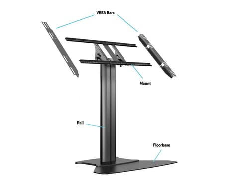 *Non Cancellable/Non Returnable (NCNR)* STAND 110HD FLOORBASE SINGLE BLACK — view 8