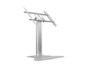 *Non Cancellable/Non Returnable (NCNR)* STAND 110HD FLOORBASE SINGLE SILVER thumbnail 1