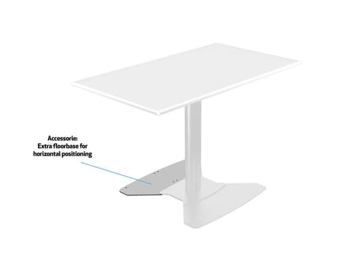 *Non Cancellable/Non Returnable (NCNR)* STAND 110HD FLOORBASE SINGLE SILVER — view 22