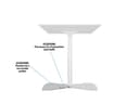 *Non Cancellable/Non Returnable (NCNR)* STAND 110HD FLOORBASE SINGLE SILVER thumbnail 20