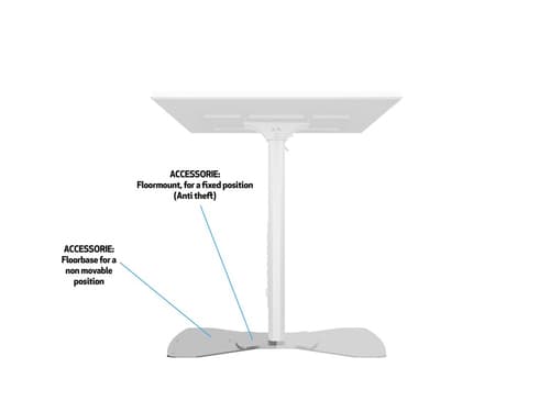 *Non Cancellable/Non Returnable (NCNR)* STAND 110HD FLOORBASE SINGLE SILVER — view 21