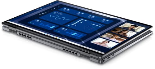 Dell Latitude 9450 2-in-1 - Flip design - Intel Core Ultra 7 - 165U / up to 4.9 GHz - Evo vPro - Win 11 Pro - Intel Graphics - 32 GB RAM - 1 TB SSD NVMe, TLC, Class 35 - 14" IPS touchscreen 2560 x 1600 (QHD+) - Wi-Fi 7 - grey - BTP - with 3 Years Basic Onsite Service after Remote Diagnosis with Hardware-Only Support — view 10