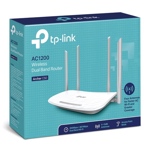 TP-Link Archer C50 - Wireless router 4-port switch Dual Band — view 5
