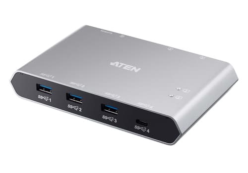 ATEN US3342 - USB peripheral sharing switch - 3 x USB 3.2 Gen 2 + 1 x USB-C (power delivery) - desktop
