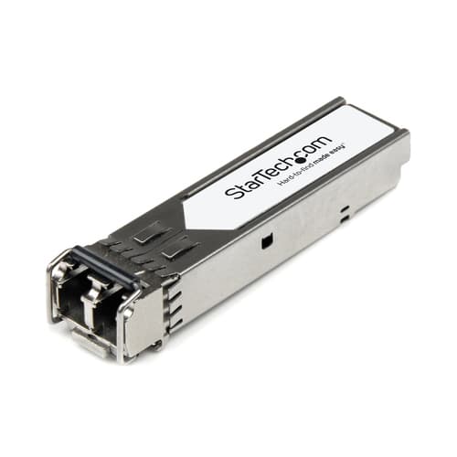 StarTech.com Extreme Networks 10051 Compatible SFP Module, 1000BASE-SX, 1GbE Multimode Fiber MMF Optic Transceiver, 1GE Gigabit Ethernet SFP, LC 550m, 850nm, DDM, Mini GBIC - Lifetime Warranty (10051-ST) - SFP (mini-GBIC) transceiver module (equivalent to: Extreme Networks 10051) - 1GbE - 1000Base-SX - LC multi-mode - up to 550 m - 850 nm - for Summit 24e3, Alpine 3802, Extreme Networks GM-16T3, GM-16X3