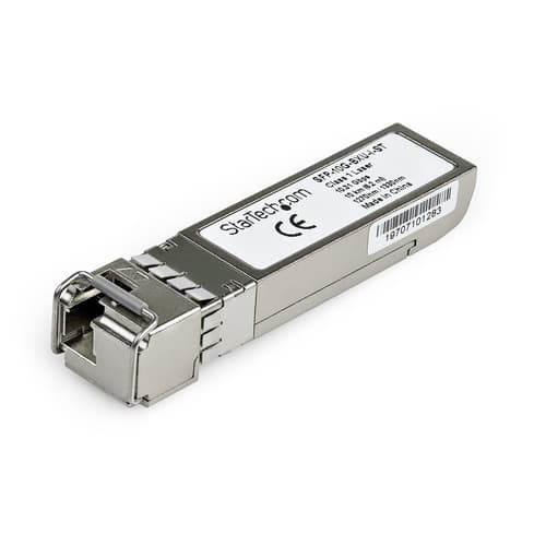 StarTech.com Cisco SFP-10G-BXU-I Compatible SFP+ Module, 10GBASE-BX, 10 Gigabit Ethernet Bi-Directional (BiDi) Fiber Single Strand SFP+, LC 10km, Cisco ASR9000ASR1000, NCS5500 Mini GBIC - Lifetime Warranty (SFP-10G-BXU-I-ST) - SFP+ transceiver module (equivalent to: Cisco SFP-10G-BXU-I) - 10GbE - 10GBase-BX-U - LC single-mode - up to 10 km - 1270 nm / 1330 nm