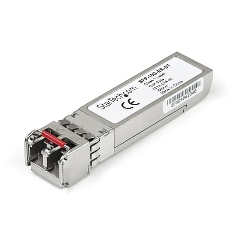 StarTech.com Cisco SFP-10G-ER Compatible SFP+ Module - Lifetime Warranty (SFP10GERST) - SFP+ transceiver module (equivalent to: Cisco SFP-10G-ER) - 10GbE - 10GBase-ER - LC single-mode - up to 40 km - 1550 nm