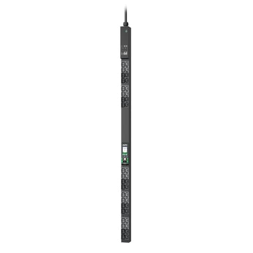 APC NetShelter Rack PDU Advanced - Power distribution unit (rack-mountable) - metered, 230V, 32A - AC 200-240 V - 7.4 kW - 7400 VA - 1-phase - Ethernet 10/100/1000, Ethernet 10/100 - input: IEC 60309 332P6 - output connectors: 40 (20 x IEC 60320 C13/C15/C19/C21, 20 x IEC 60320 C13/C15) - 0U - 3 m cord - black - TAA Compliant