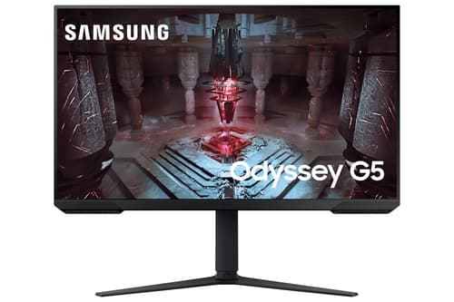 Samsung Odyssey G5 S32CG510EU - G51C Series - LED monitor - gaming - 32" - 2560 x 1440 QHD @ 165 Hz - VA - 300 cd/m� - 3000:1 - HDR10 - 1 ms - 2xHDMI, DisplayPort - black — view 1