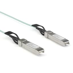 StarTech.com Dell EMC AOC-SFP-10G-2M Compatible 2m/6.5ft 10G SFP+ to SFP+ AOC Cable, 10GbE SFP+ Active Optical Fiber, 10Gbps SFP Plus/Mini GBIC/Transceiver Module Cable, Z9100, GBIC Cable - Lifetime Warranty (AOCSFP10G2ME) - Ethernet 10GBase cable - SFP+ (P) latched to SFP+ (P) latched - 2 m - fibre optic - Active Optical Cable (AOC)