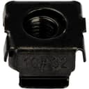 StarTech.com 10-32 Cage Nuts - 50 Pack - Rack Mount Clip Nuts - For Square Hole Server Rack - Black (CABCAGENUTS1032) - Cage nuts - black - TAA Compliant (pack of 50) - for P/N: 2POSTRACK42, 4POSTRACK12U, 4POSTRACK25U, 4POSTRACK42, RK1219WALHMR, RK1219WALHR thumbnail 1