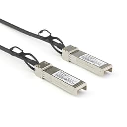 StarTech.com Dell EMC DAC-SFP-10G-3M Compatible 3m 10G SFP+ to SFP+ Direct Attach Cable Twinax, 10GbE SFP+ Copper DAC 10 Gbps Low Power Passive Mini GBIC/Transceiver Module DAC, SFP Plus - Lifetime Warranty (DACSFP10G3M) - 10GBase direct attach cable - SFP+ (P) latched to SFP+ (P) latched - 3 m - twinaxial - passive