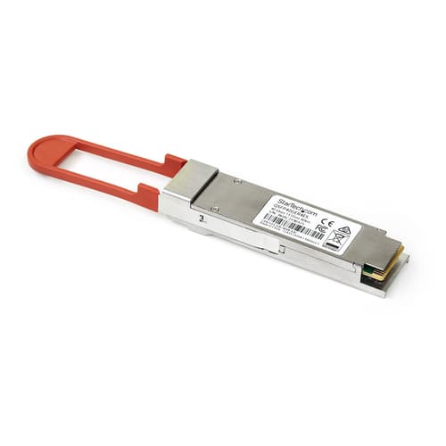 StarTech.com Dell EMC 3CSFP91 Compatible QSFP+ Module, 40GBASE-ER4, Single Mode (SMF) Fiber, 40GE Gigabit Ethernet QSFP+, LC 40 km, 1270nm to 1330nm, DDM, 40GbE QSFP+ Active Optical Cable - Lifetime Warranty (QSFP40GER4ES) - QSFP+ transceiver module (equivalent to: Dell EMC QSFP-40G-ER4) - 40GbE - 40GBase-ER4Q - LC single-mode - up to 40 km - 1311 nm