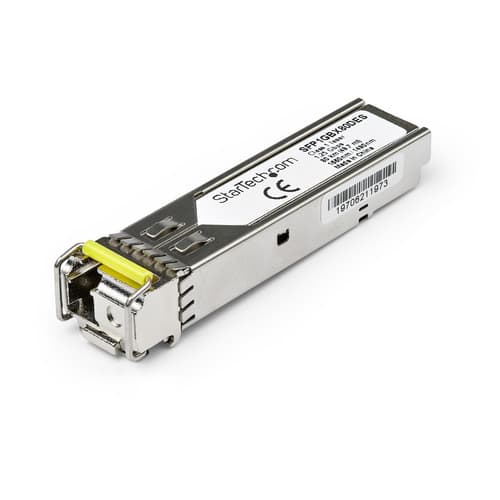StarTech.com Dell EMC SFP-1G-BX80-D Compatible SFP Module, 1000BASE-BX-D, 1 Gigabit Ethernet Bi-Directional (BiDi) Fiber Single Strand SFP, LC 80km, Mini GBIC Transceiver SFP, Downstream - Lifetime Warranty (SFP1GBX80DES) - SFP (mini-GBIC) transceiver module (equivalent to: Dell EMC SFP-1G-BX80-D) - 1GbE - 1000Base-BX80-D - LC single-mode - up to 80 km - 1550 (TX) / 1490 (RX) nm